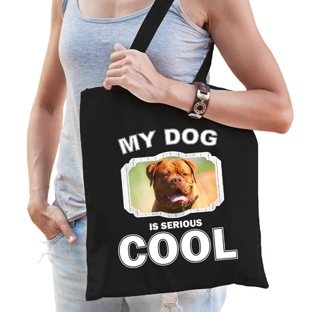 French mastiff my dog is serious cool bag black 