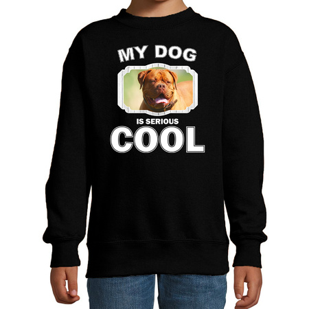 French mastiff sweater my dog is serious cool black for children