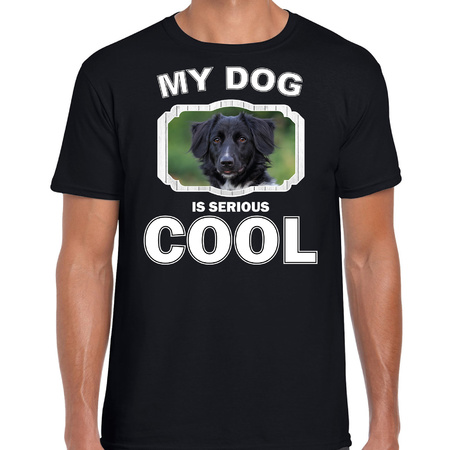 Friesian stabij dog t-shirt my dog is serious cool black for men