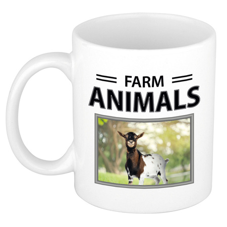 Animal photo mug Goat farm animals 300 ml