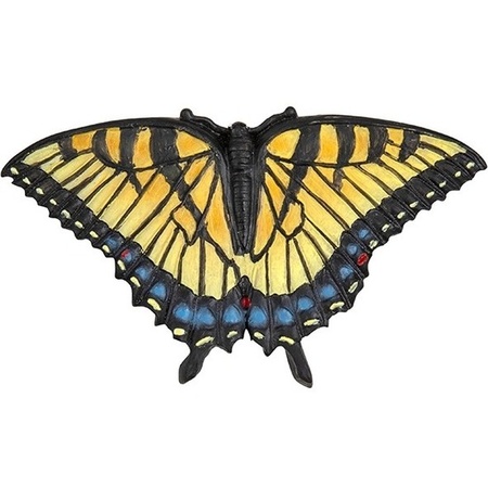 Coloured swallowtail butterfly magnet 7 cm