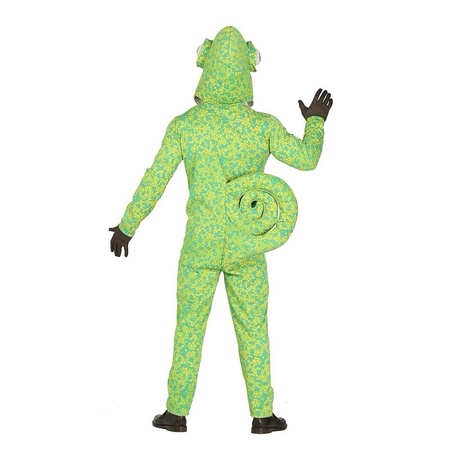 Chameleon costume green for adults