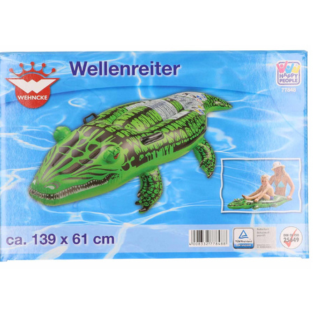 Opblaas krokodil 145 cm groen