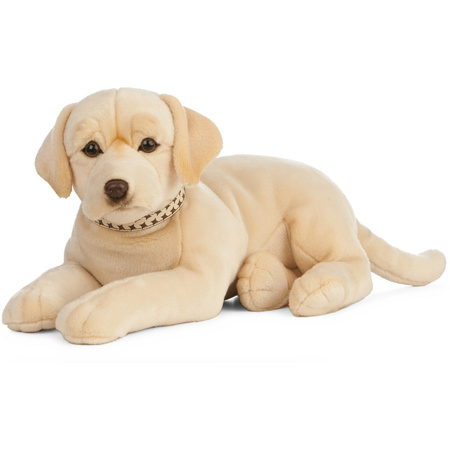 Big plush blonde Labrador dog cuddle toy 60 cm