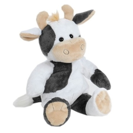 Plush sitting cow cuddle toy 35 cm