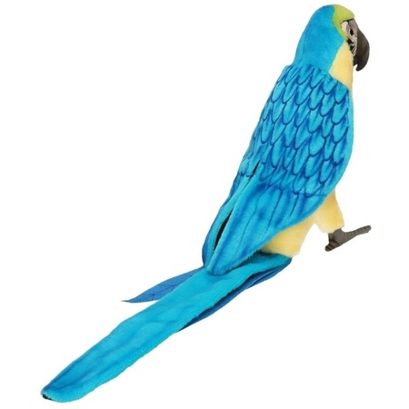 Blauwe papegaai knuffel 72 cm