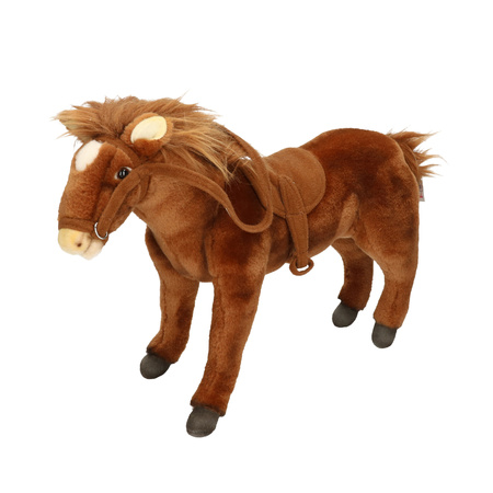 Plush horse with saddle 37 cm