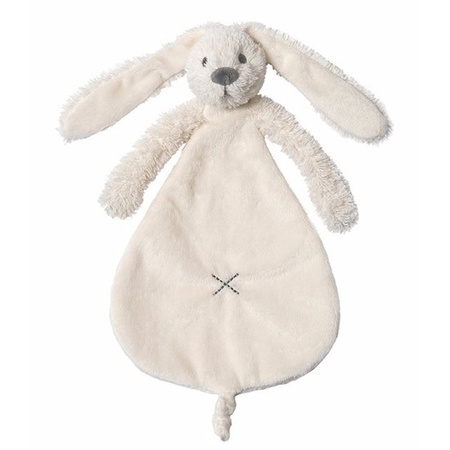 Kraamcadeau Rabbit Ritchie ivoor wit Happy Horse knuffeldoekje en knuffel konijntje