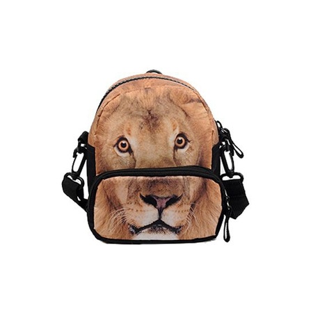 Waist bag with lion print 20 cm