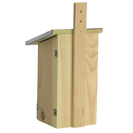 1x Vurenhouten vogelhuisjes/vogelhuizen 39 cm met kijkluik