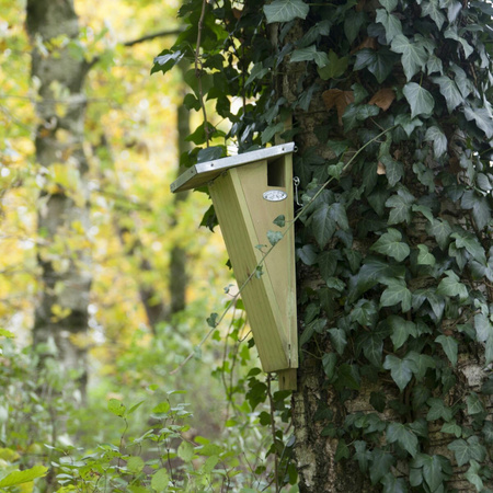 Wooden nesting bird house 41 cm for treecreeper