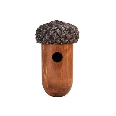 Wooden nesting acorn bird house 25 cm