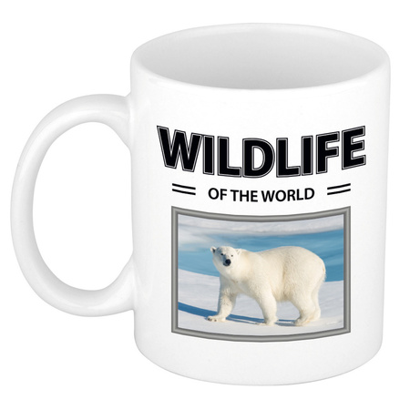Animal photo mug Polarbears wildlife of the world 300 ml