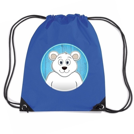 Polar bear nylon bag blue 11 liter