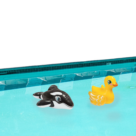 Intex kleine opblaas dieren zwembad setje eend/Orka 25 cm