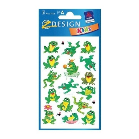 Frog stickers 6 sheets