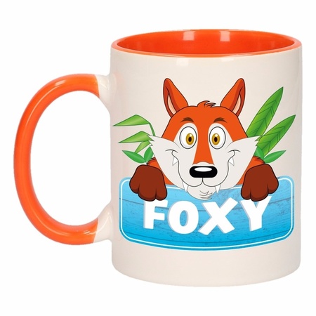Foxy mug orange / white 300 ml