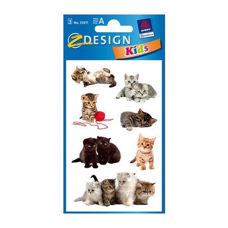 Kitten stickers 3 sheets