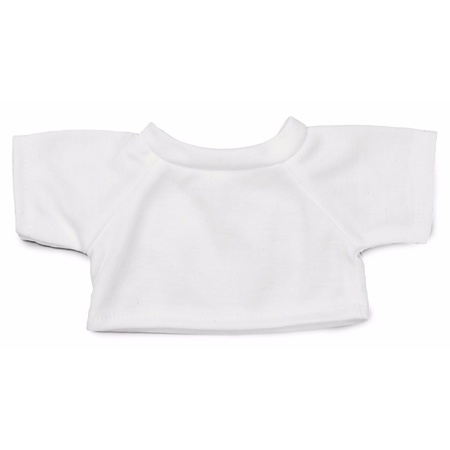 Cuddly toys clothing white T-shirt M for Clothies soft toys