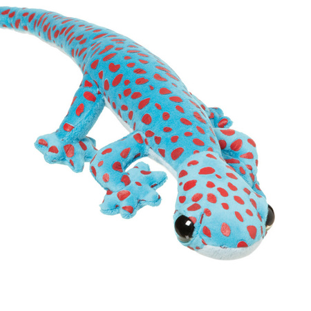 Soft toy cuddle animals Gecko Lizard - pluche fabric - premium quality - blue - 62 cm