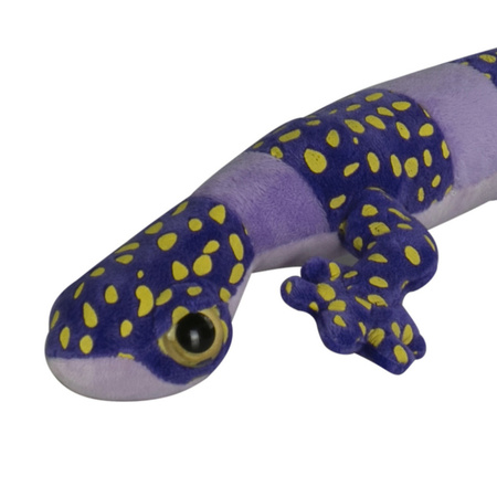 Soft toy cuddle animals Gecko Lizard - pluche fabric - premium quality - purple/black - 62 cm