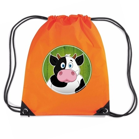 Cow nylon bag orange 11 liter