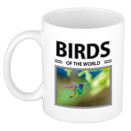 Animal photo mug Hummingbird birds of the world 300 ml