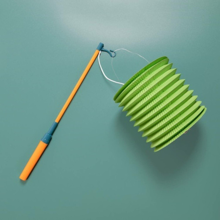 Lantern stick 40 cm - with dino bal lantern - green - 25 cm