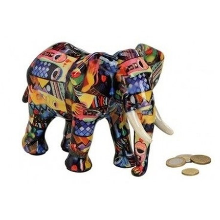 Saving bank blue elephant ceramic 22 cm