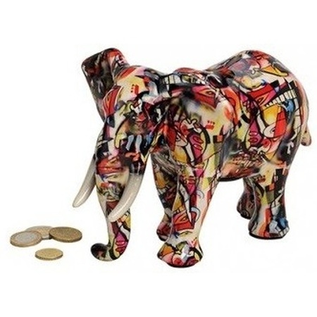 Saving bank red elephant ceramic 22 cm