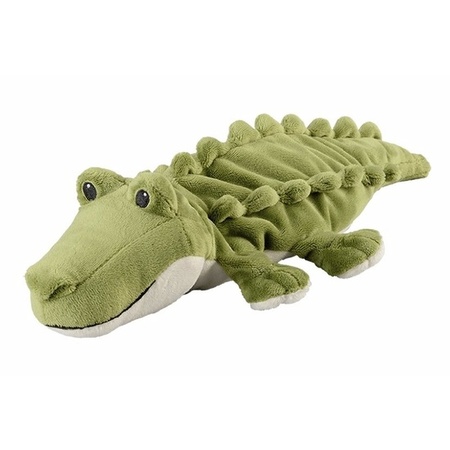 Groene krokodillen heatpack/coldpack knuffels 35 cm knuffeldieren
