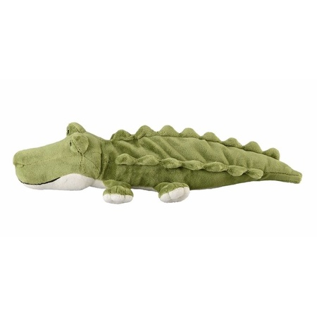 Groene krokodillen heatpack/coldpack knuffels 35 cm knuffeldieren