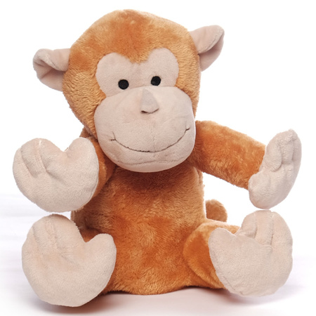 Bruine orang oetan heatpack/coldpack knuffels 26 cm knuffeldieren
