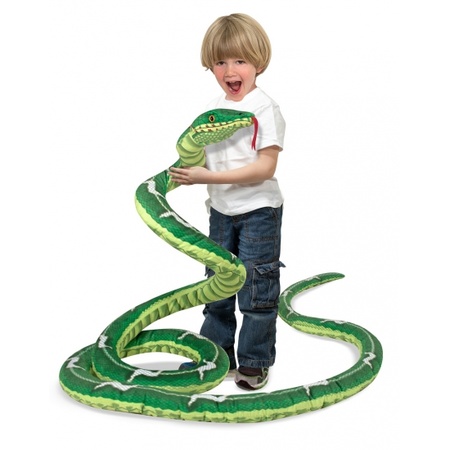 Extra lange slangen knuffel 4 meter