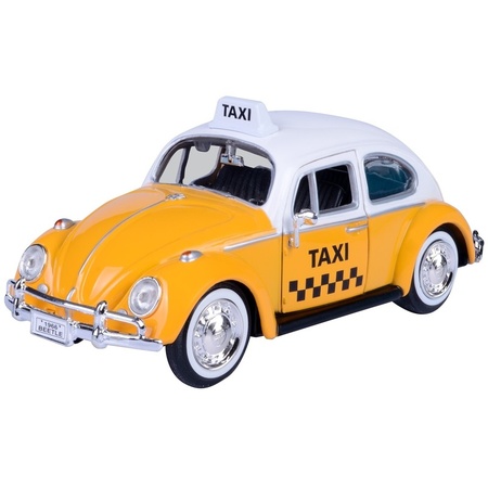 Schaalmodel Volkswagen Kever taxiauto 1:24