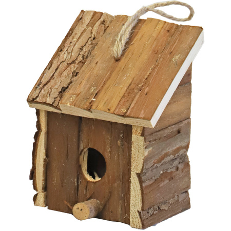 Hatchery/birdhouse wood natural brown 9 x 11 x 16 cm