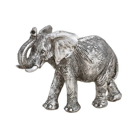Elephant animal statue silver 16 x 12 x 6  cm home decoration