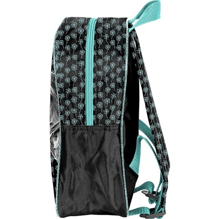 Horse backpack blue/black for girls 28 x 22 x 10 cm