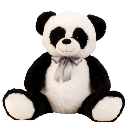 Panda beer knuffel van zachte pluche - 55 cm zittend/80 cm staand