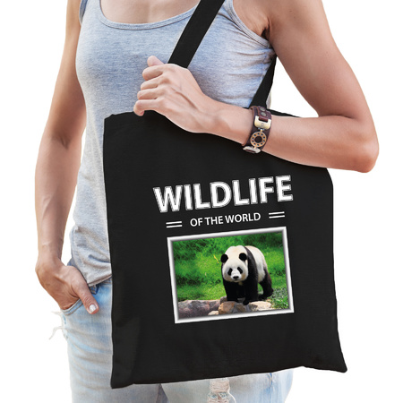 Panda bag wildlife of the world black 