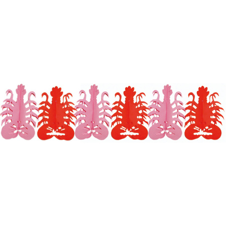 Paper garland with lobster 3 meter