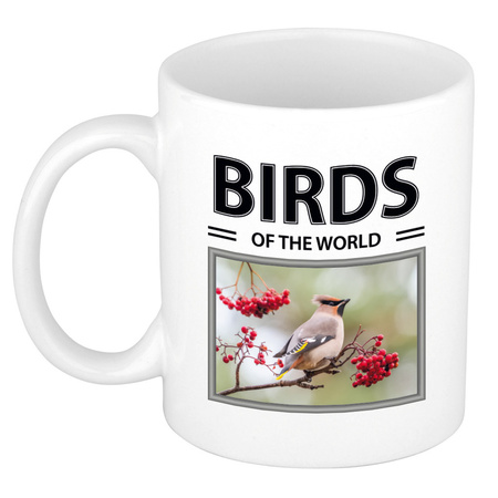 Foto mok Pestvogel beker - birds of the world cadeau Pestvogels liefhebber