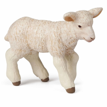 Plastic toy figures sheep and lamb