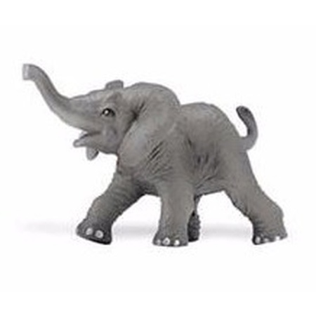 Plastic speelgoed figuren setje olifanten 8 en 16 cm