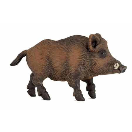 Plastic toy  wild boar 9,5 cm