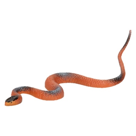 Plastic dieren kleine slangen van 15 cm - Reptielen dieren decoratie/speelgoed