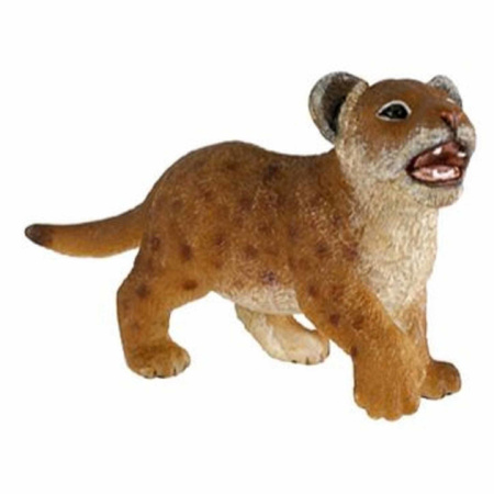 Plastic toy lion cub 7 cm