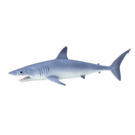 Plastic toy mako shark 14 cm