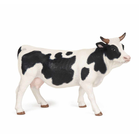 Setje van 2x plastic speelgoed figuren dieren koeien 10-14 cm