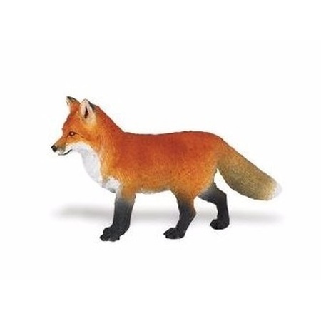 Plastic toy fox 8 cm